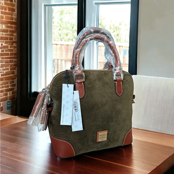 Dooney & Bourke Handbags - Dooney and Bourke Suede Dome Satchel